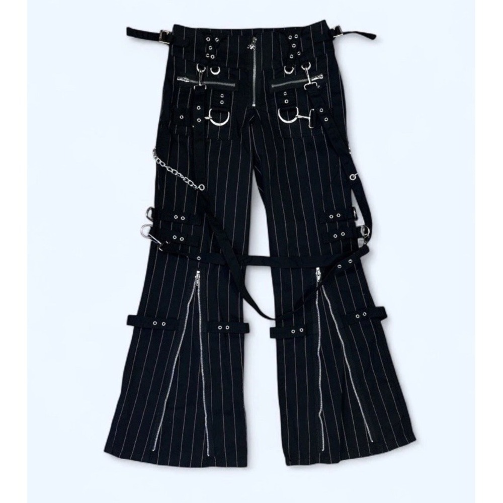 Tripp NYC Daang Goodman Black Purple Chain Cargo Pants Goth Punk Womens 26